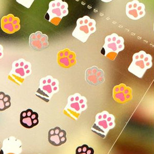 초미니 냥발바닥 귀여운 고양이 스티커 - 네일가능 다꾸 폴꾸 동물 불렛저널 고양이소품샵,다꾸스티커,불렛저널